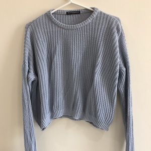 Brandy Melville blue cropped sweater